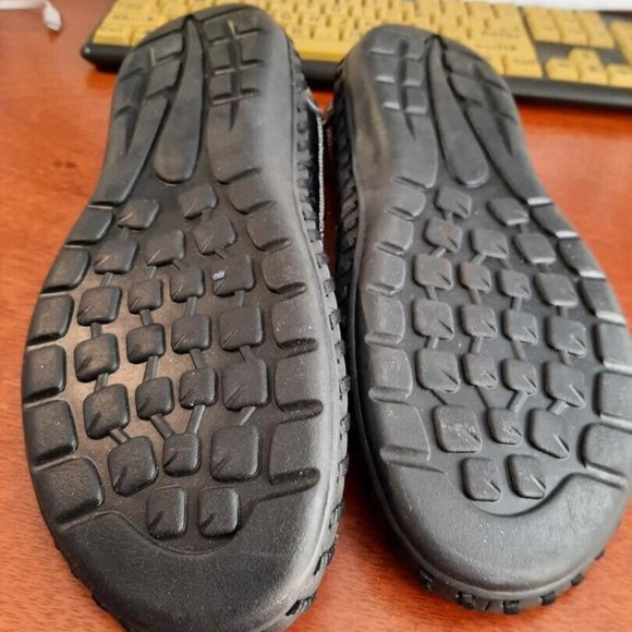 NEW ! Men Breathable Mesh Cloth Loafers Soft Flat Sandal Black Size US12/EU45